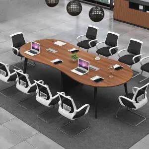 회의 테이블 타원형 땅콩 모양 사무실 회의용 책상 대형 몽땅