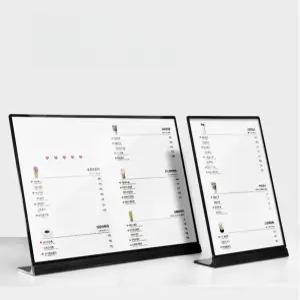 전자 메뉴판 LED 야광 게시판 보드 카페 테이블 사이니지 디스플레이 광고