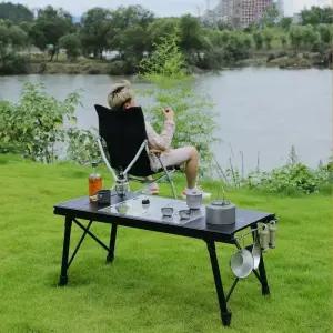마운틴하이커 캠핑 접이식 트 탈착식 다용도 IGT 테이블 스토브 휴대용 캠프 BBQ 그릴 야외 피크닉