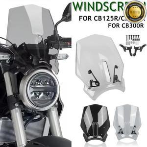 혼다 CB300R 18-25 CB125R CB 용 오토바이 윈드 스크린 실드 바이저 에어 페어링 디플렉터