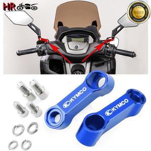 KYMCO AK 550 XCITING 400 다운타운 125 200i X-down CV3 DTX360 액세서리 미러 라이저 확장 브래킷