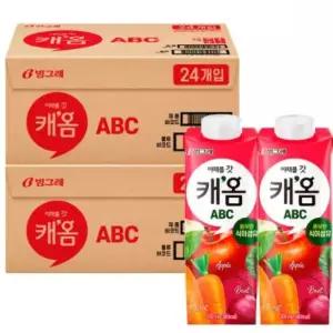 빙그레 캐옴 ABC 야채주스 200ml 48개