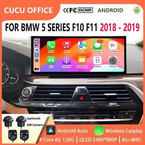 안드로이드 15 카플레이 자동차 액세서리 내비 GPS 스테레오 비디오 멀티미디어 BMW 5 시리즈 F10 F11 2018