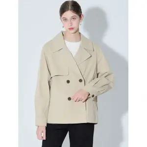 [오조크(OZOC)] 하프 트렌치 자켓 (택가격: 249000원)