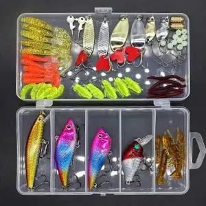 루어 SK40PJ84 낚시 미끼 세트 버그웜 베스낚시미끼