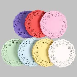 [펠트친구]원형 칼라 도일리(100매) [3748] / 종이 레이스 만들기 재료