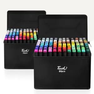 미술 드로잉펜 60색 80 마카 디자인 세트마카 용품 드로잉 신학기 마커 그림그리기 애니메이션용 도구