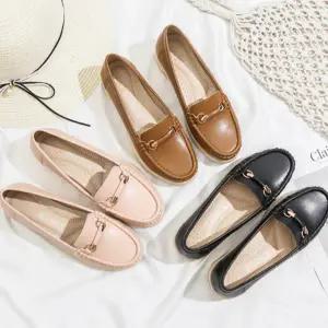 버클 로퍼 편안한 드라이빙 캐주얼화 여성 로퍼 가죽 가을 데일리화 컴포트화 모카신 워킹화 플랫