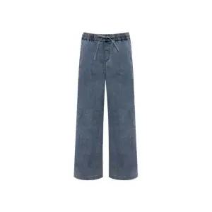 EIDER 아이더 COOL FLEX 쿨 플렉스 여성 데님 밴딩 팬츠LIGHT DENIM DWM263667B 1821247