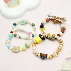 td 토단 취미키트 우드 스톤 비즈 팔찌 만들기 (4종 택 1) 나만의 감성 팔찌 DIY 데일리 포인트 액세서리