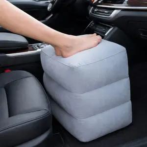 에어 발쿠션 자동차 조수석 다리 받침대 수유 컴퓨터 풋레스트 비행기 기내 기내용 발받침