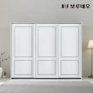 쥬피터 E0 웨인스코팅 슬라이딩 키큰 옷장 2700 선반형(3도어)