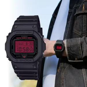 지샥 시계 오리진 블랙 레드 군대 방수 백화점AS,보증서 DW-5600BBR-1DR