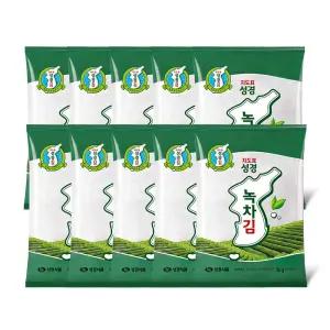 [지도표성경김 본사]보성 녹차 전장김 30g x 10봉