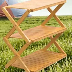 R97 캠핑 테이블 쉘프 선반 일반형 3단 캠핑용품 캠핑