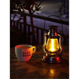 태양광 램프 불멍 텐트 태양열 전등 1개 레트로 LED 강광조명 빈티지 충전가 이너텐트