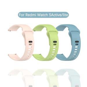 레드미 워치 5 액티브 스포츠용 22MM 실리콘 스트랩, 샤오미 워치 S4 S3 S2 S1 밴드용 편안하고 통기성 좋