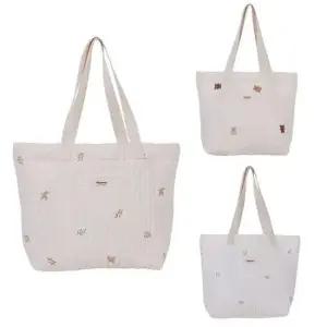 누빔가방 국내 기저귀가방 누빔 숄더백 면가방 아기외출 (선택)