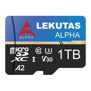 LEKUTAS 1T(999GB) 마이크로 SD 카드 microSDXC UHS-I 플래시 메모리카드 TF 고속 읽기 속도 120MB /s C10 U3 A2 V30 풀 HD 4K UHD 비디오 녹화용