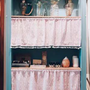 바란스 가리개 커튼 인테리어 레이스 창문 린넨 가리개 커튼 가림막 작은