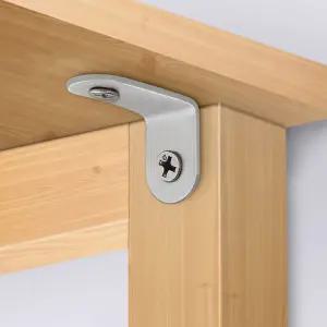 홈리온 스텐 꺽쇠 코너철 40p세트 30x30mm 가구보강 브라켓 철물부속