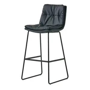 [하이파가구]니은 철제홈바의자 색상2