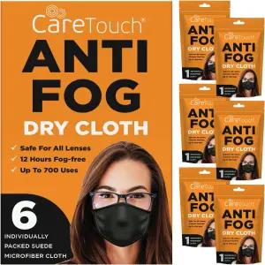 케어 터치 김서림 방지 드라이 천 - 안경용 물티슈 개별 포장 스웨이드 극세사 모든 렌즈에 안전 24시간