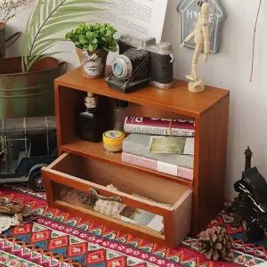 [피피포피]수납장 엔틱 유리진열장 쇼케이스 수납함 보관함 빈티지 우드 미니 식탁 선반