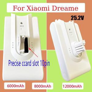 (12000mAh) 교체용 진공 청소기 - 샤오미 드리미 V8 V9 V10 VVN3 XR 리튬 이온 배터리용 예비