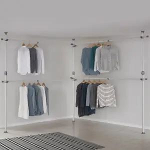 왕자 네오스페이스(점보 코너 4단 조절행거) 2colors