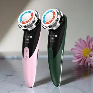 고주파 셀프 마사지기 가정용 전기 탄력 얼굴 페이스 진동 전류 USB충전식