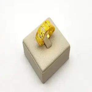 24K 순금 2돈 콤비 컷팅 반지