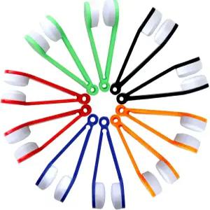 10개 미니 태양 안경 클리닝 클립 마이크로파이버 클리너 소프트 브러시 도구 - 혼합 색상