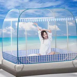 사각 모기장 휴대용 양문형 바닥 원터치 모기장 대형