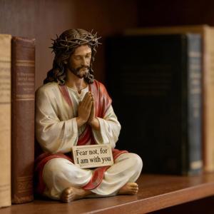 영적 장식을위한 영감 메시지 동상 D2RD 동반자 장식 수지 종교 거룩한 입상과 선물