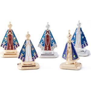 5종 세트 가정 제단 자동차 마리아상 수집 전시 성모 브라질 장식용으로 대시보드