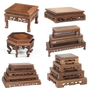 레트로 나무 트레이 테이블 작은 빈티지 사각형 받침대 분재 티팟 스탠드 데코 베이스 가구