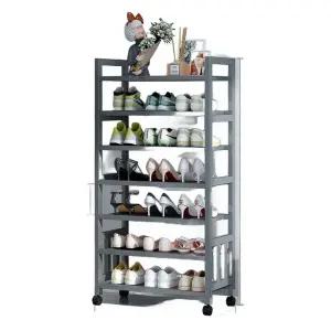 바퀴 달린 5단 수납 신발장 인테리어 아파트 현관 이동식