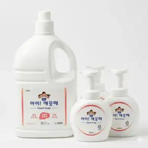 아이깨끗해 리필 대용량 핸드워시 4L+펌프용기490ml3개