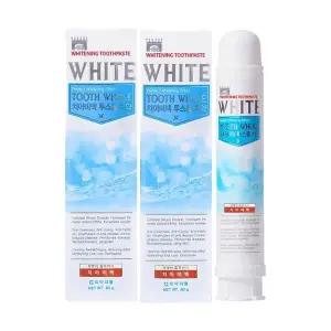 투스홀 치아미백 치약 의약외품 커피착색 케어 구취제거 화이트닝치약 80g 2개