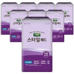 테온셀 디펜드 스타일 패드 여성 안심대용량 14매X8팩