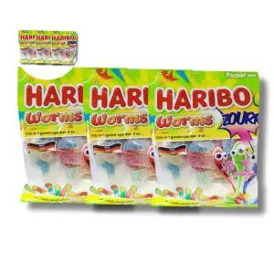 하리보젤리 지렁이모양신젤리 하리보웜즈사우어 3개