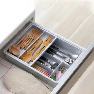 (옵션 수저 정리함)일본산 씽크대 주방수납 서랍 칸막이 수저 정리함