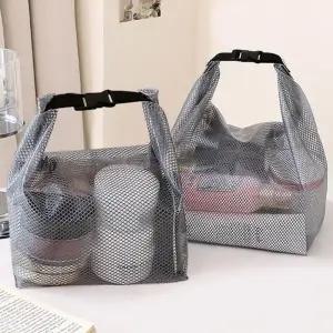 휴대용 반투명 파우치 가방 데일리 생활 방수 파우치 화장품 수납용