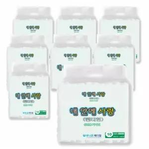 테온셀 내 안에 사랑 성인용기저귀 팬티형 중형(M/L) 노인 산모 환자 요실금 80매(8팩)(1박스)