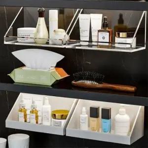 주방 화장품 수납장 선반 거실 틈새 욕실 수납 정리함