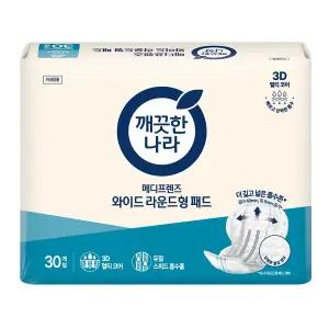테온셀 메디프렌즈 와이드 라운드형 패드 240매 (30매x8팩) 성인용 속기저귀 라운드