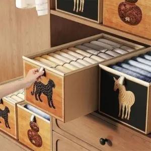 수납 박스 옷정리함 공간 수납함 레트로 정리함 리빙