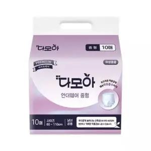테온셀 다모아 팬티형 기저귀 중형 10매x8팩(80장) 성인용 요실금 언더웨어