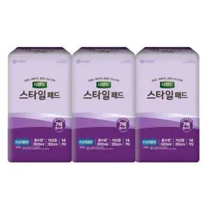 테온셀 디펜드 스타일 패드 여성용 안심대용량 14매 x 3팩